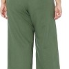 Women's Linen Blend Drawstring Relaxed Fit Wide Leg Pant (Available in Plus Size)