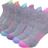 Womens Ankle Athletic Low Cut Tab Socks Cushioned Running Sports 6 Pack